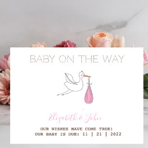 Postal De Anuncios Chica Cigüeña Linda