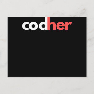Postal De Anuncios Chica Codificadora Programadora Mujeres Amantes de