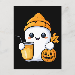 Postal De Anuncios Chill Ghost Coffee Cálido Cae