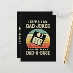 Postal De Anuncios Chistes divertidos de papá en dad-a-Base