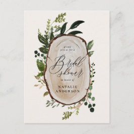 Postal De Anuncios Chorreado botánico de la casa de campo rústica par