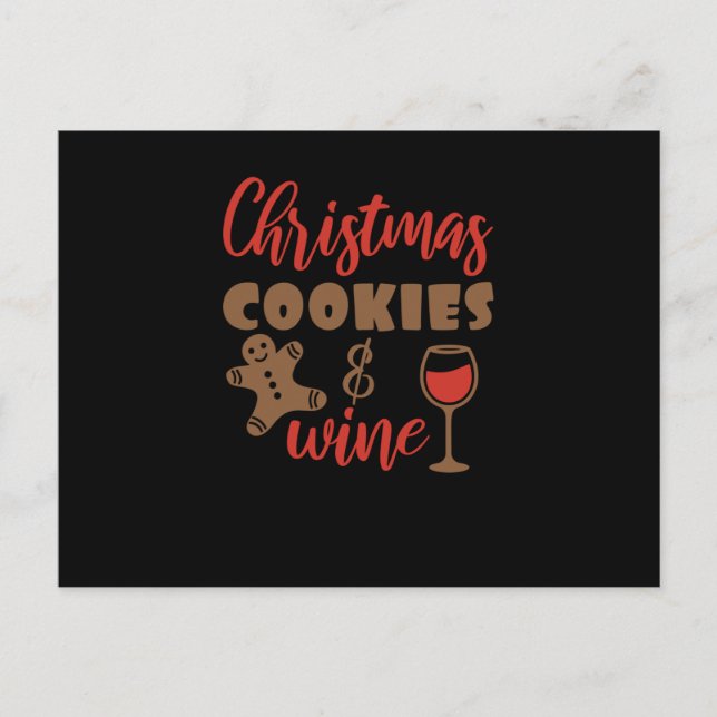 Postal De Anuncios Christmas cookies and wine (Anverso)