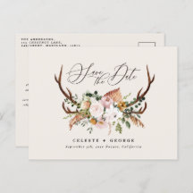 ciervo botánico rústico boda elegante verde salvia