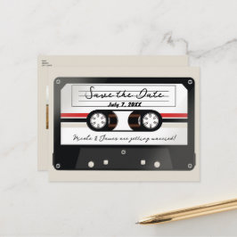 Postal De Anuncios Cinta de Casete Retro Beige Gris Años 90 Guardar l
