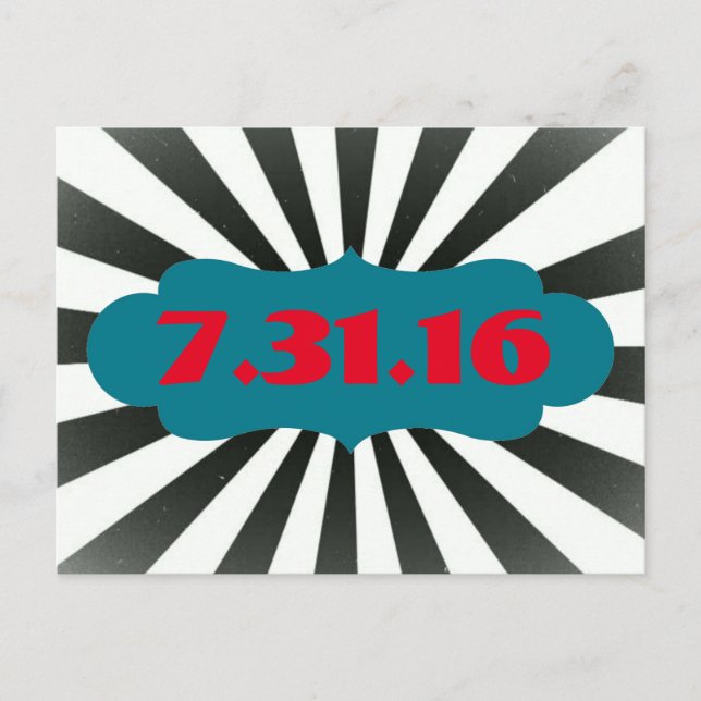 Postal De Anuncios Circus Save the Date (Anverso)