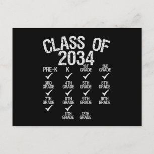 Postal De Anuncios Clase de 2034 Crece Conmigo Graduación de 8º Grado