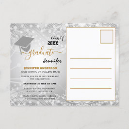 Postal De Anuncios Clase Elegante de 20XX, Foto, Graduación An