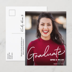 Postal De Anuncios Clase personalizada de fotografía de secundaria