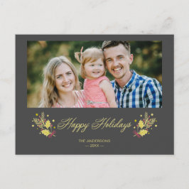 Postal De Anuncios Clásico de pandemia Felices Fiestas Foto Personali