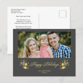 Postal De Anuncios Clásico Pandémico Felices Fiestas Foto Personaliza