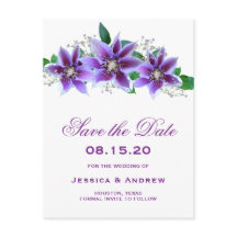 Clematis Chic Clásico Ahorra la Fecha de la Boda
