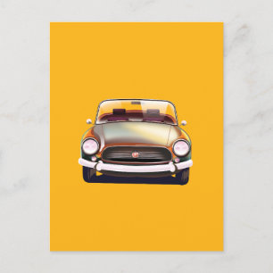 Postal De Anuncios Coche clásico antiguo