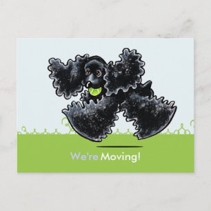 Postal De Anuncios Cocker Spaniel en Movimiento Nueva Dirección