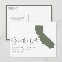 Código QR del Mapa de California Verde Topo Guarda