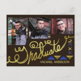 Postal De Anuncios Colaje de Fotos de Graduación 2023 Tipografía de O
