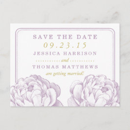 Postal De Anuncios Colección de Bodas florales de Peony