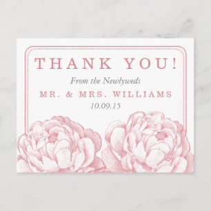 Postal De Anuncios Colección de Bodas florales de Peony