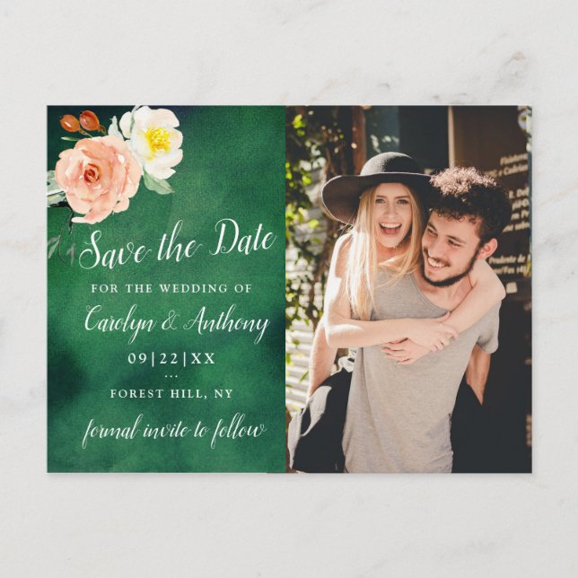 Postal De Anuncios Colección de Bodas The Romance In Bloom (Anverso)