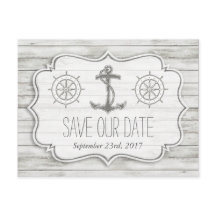 Colección Nautical Whitewashed Wood Beach Wedding