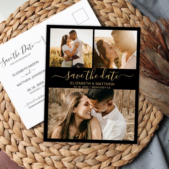 Postal De Anuncios Collage de Fotos con Letra Moderna Chic para Guard (Subido por el creador)