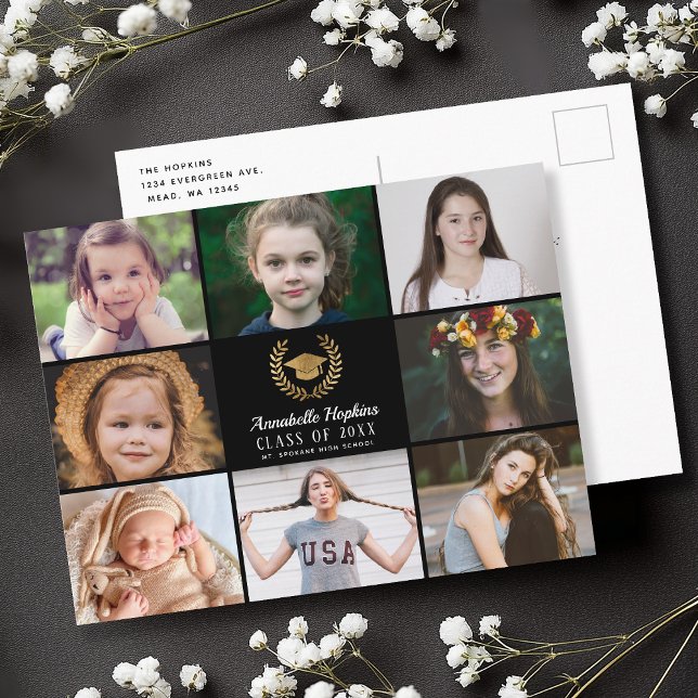 Postal De Anuncios Collage de fotos de graduación (Subido por el creador)