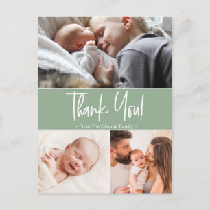 Postal De Anuncios Collage de fotos del segundo nacimiento del bebé v
