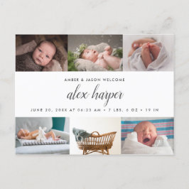 Postal De Anuncios Collage fotográfico clásico Birth