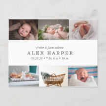 Collage fotográfico clásico Birth