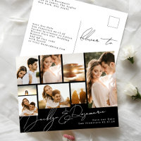 Collage Personalizable Multi Photo Save the Date