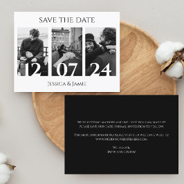 Postal De Anuncios Collage Photo Save the Date Overlay Modern Trendy