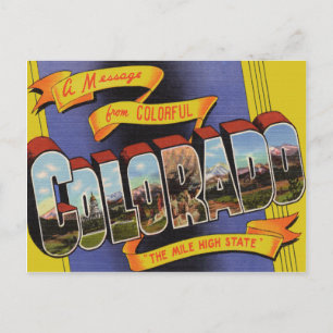 Postal De Anuncios Colorado Antiguo