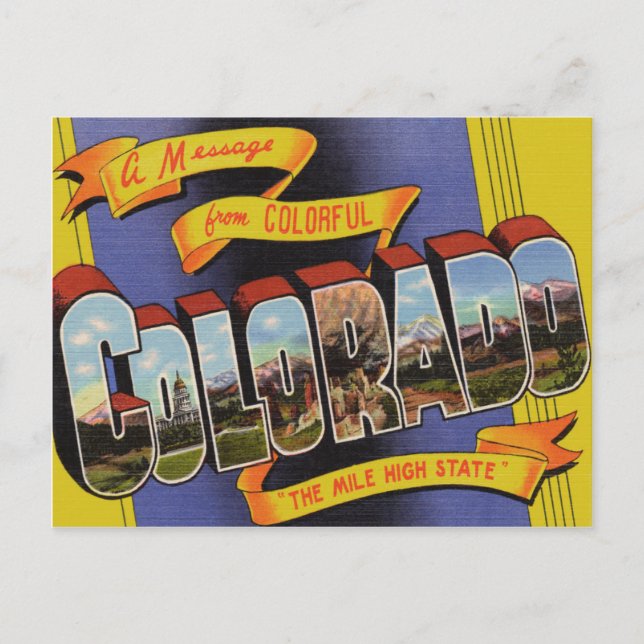 Postal De Anuncios Colorado Antiguo (Anverso)