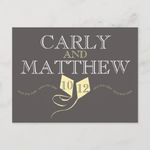 Postal De Anuncios Cometas rosadas Guardar la fecha