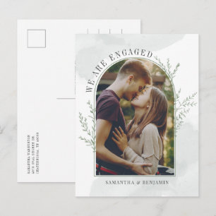 Postal De Anuncios Compromiso Botánico Moderno de Arco Fotográfico