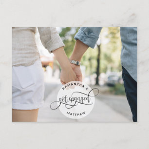 Postal De Anuncios Compromiso Circular Logo Script, Compromiso