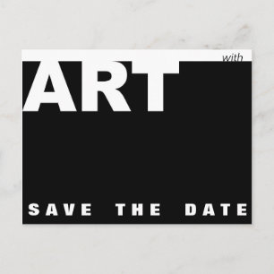 Postal De Anuncios Con reserva adaptable del cumpleaños del arte la