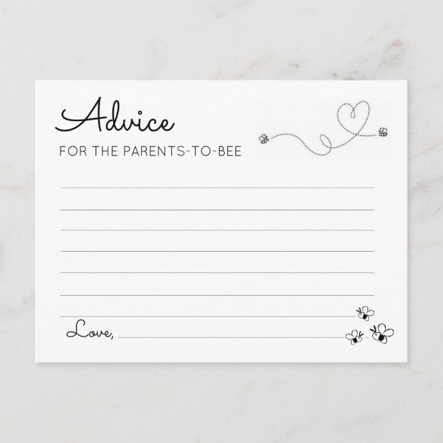 Postal De Anuncios Consejos para los padres que se van a comprar (Anverso)