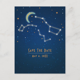 Postal De Anuncios Constelación de observación de estrellas de la Osa