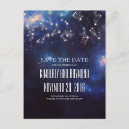 Postal De Anuncios Constellation Starry Night Sky Save the Date