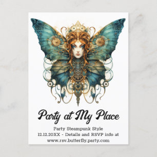 Postal De Anuncios Copperfly Emperatriz Mariposa Boda Steampunk 