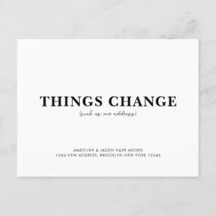 Postal De Anuncios Cosas minimalistas cambian de rumbo