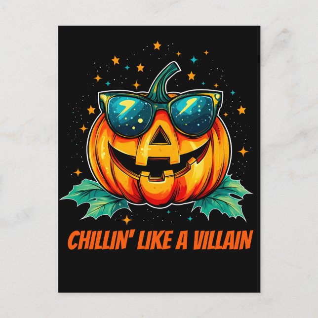 Postal De Anuncios Cosmic Cool Jack-O-Space (Anverso)