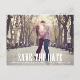 Postal De Anuncios Country Western Save the Date Postcard