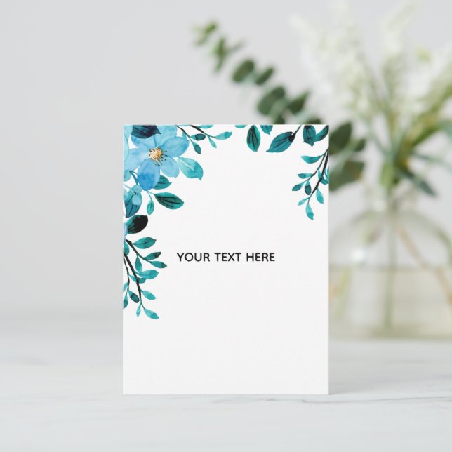 Postal De Anuncios Crea Tu Propia Floral (Anverso de pie)
