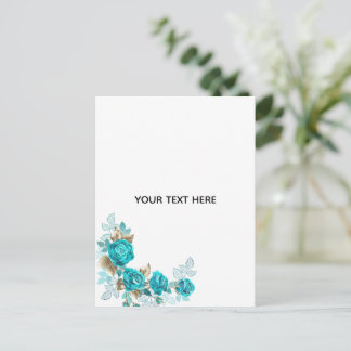 Postal De Anuncios Crea tu propio elegante blanco
