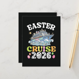 Postal De Anuncios Crucero de Pascua 2026 Vacaciones Barco de Conejo 