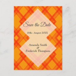 Postal De Anuncios Cruces Felices Rojo y Amarillo/Naranja