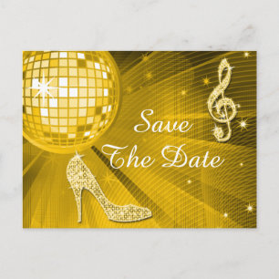 Postal De Anuncios Cumpleaños 15 Sparkly Stiletto Heel Save The Date