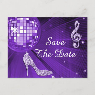 Postal De Anuncios Cumpleaños 60 Sparkly Stiletto Heel Save The Date