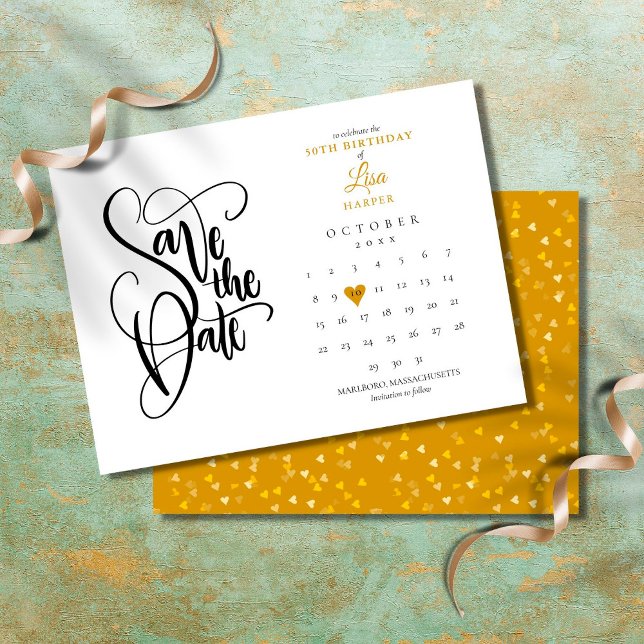 Postal De Anuncios Cumpleaños a cualquier edad. Calendario de fecha d (Subido por el creador)